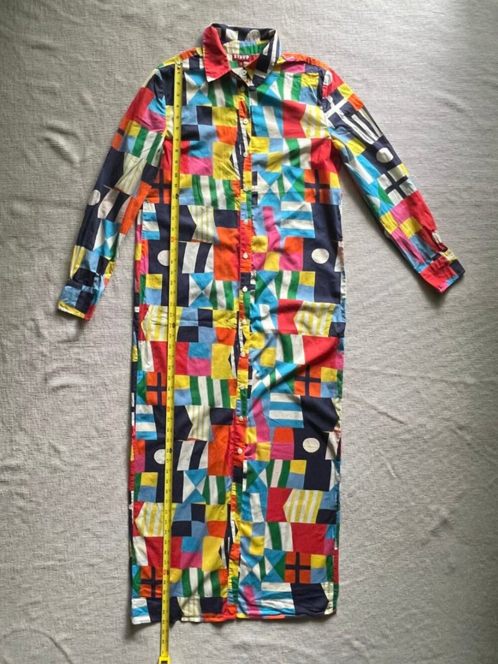 STAUD Maxi Shirt Dress / Vita Dress - Size S - Pre-Owned - Very Good Condition - Picture 7 of 15